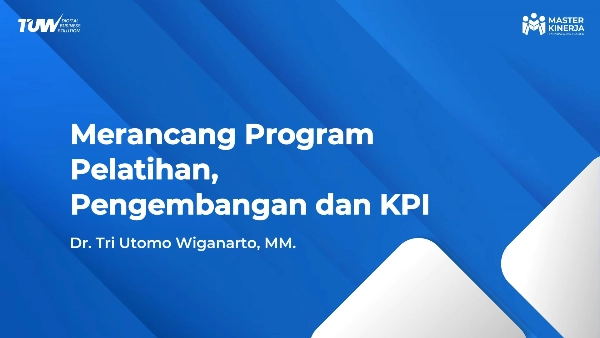Merancang Program Pelatihan